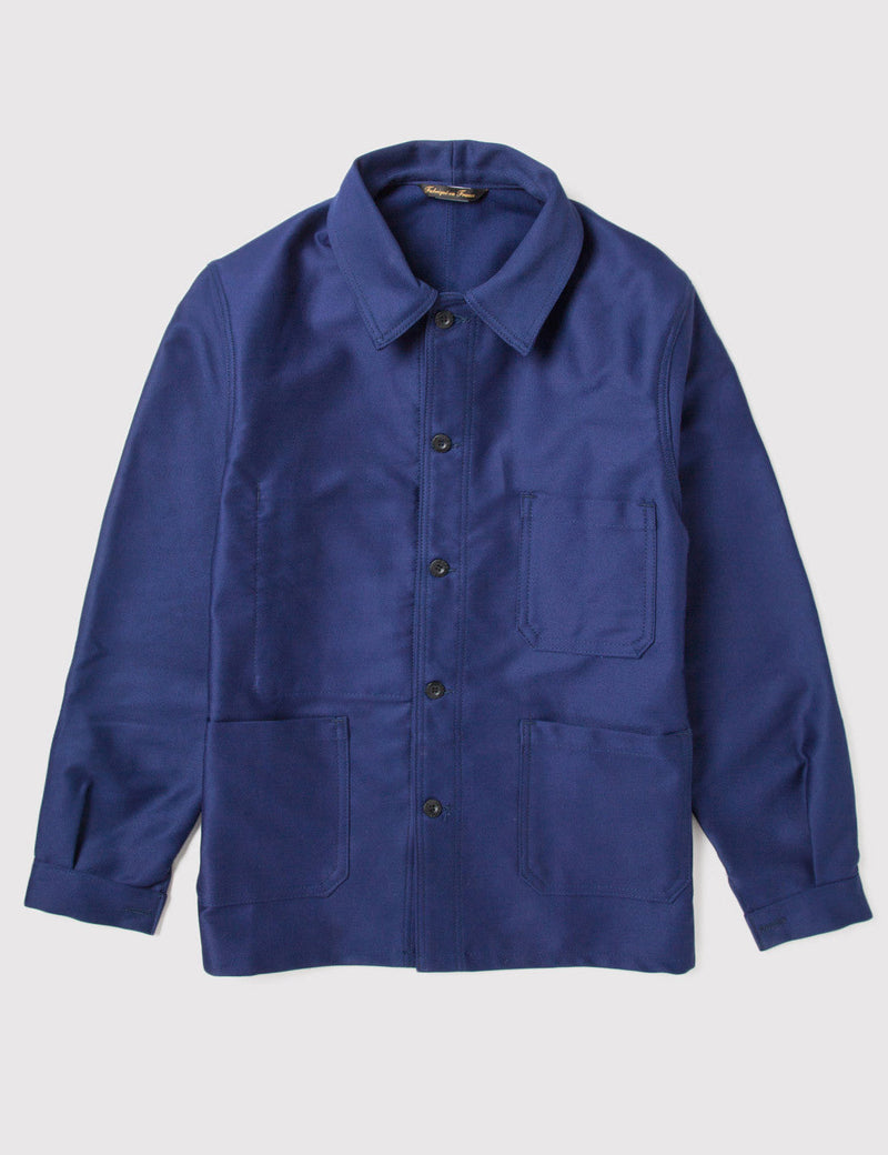 Le Laboureur Moleskin Work Jacket - Navy