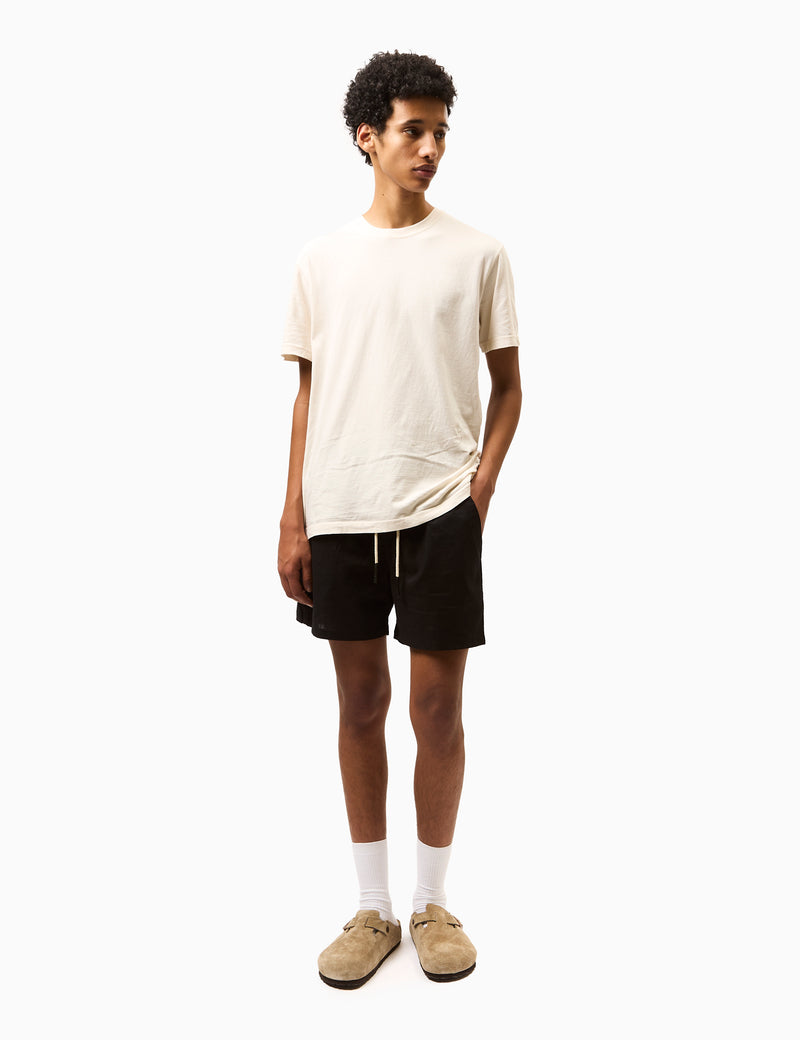 OAS Black Linen Shorts - Black