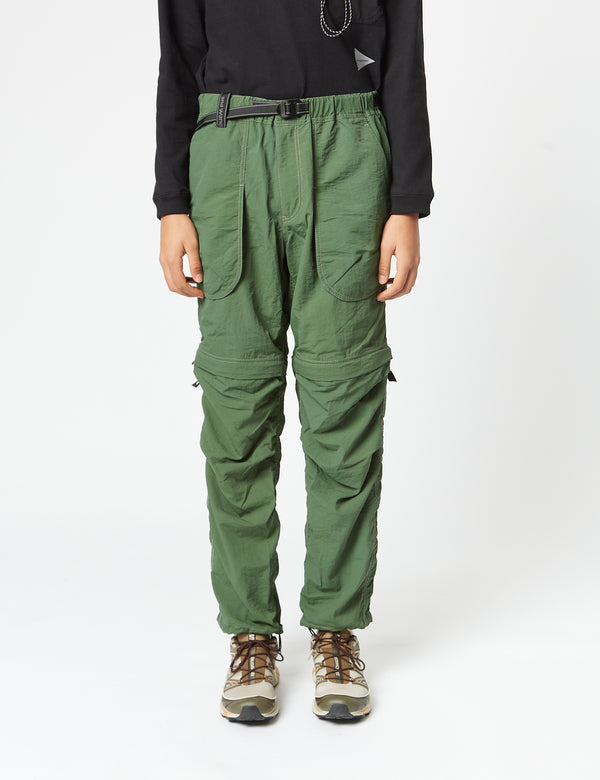 And Wander NY Hiker 2way Pants - Dark Green