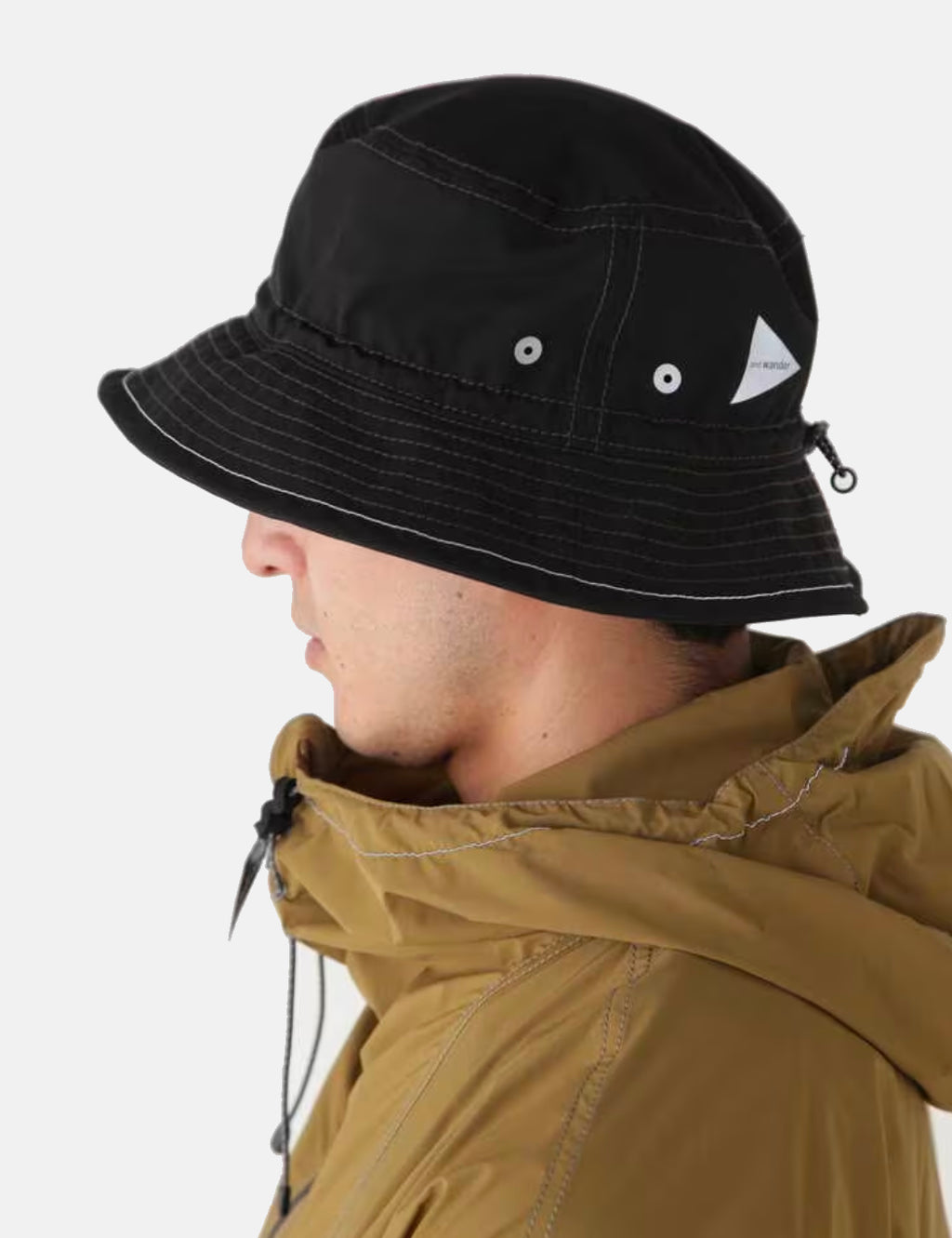 And Wander PE/CO Bucket Hat - Black | Article.