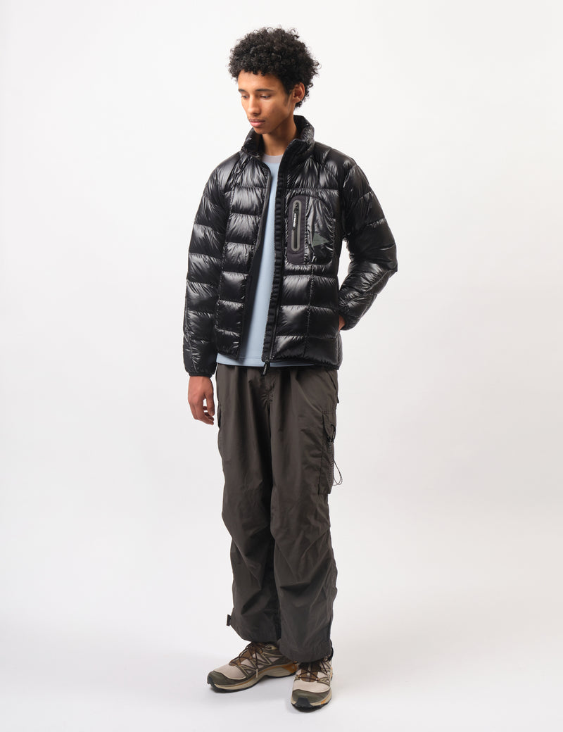 and Wander Diamond Stitch Down Jacket - Black