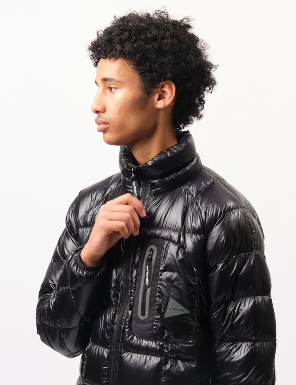 and Wander Diamond Stitch Down Jacket - Black