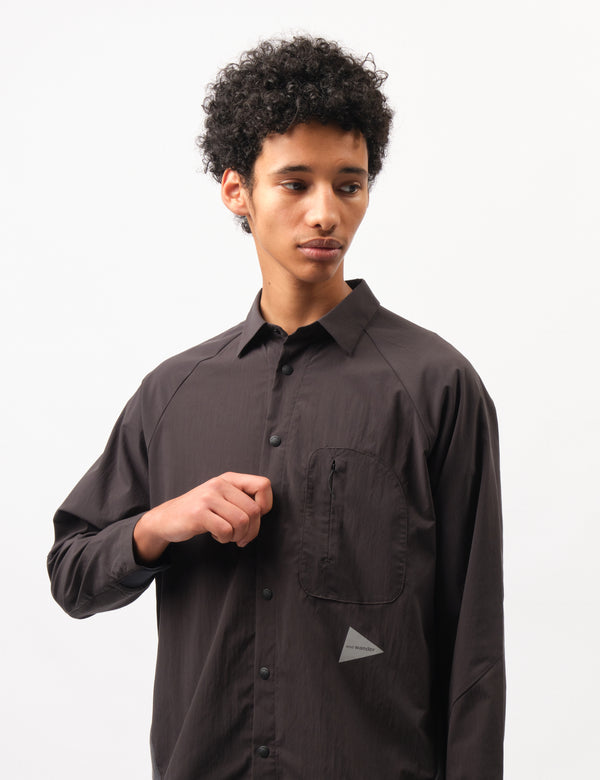 and Wander Fleece Base Shirt - Charcoal Grey