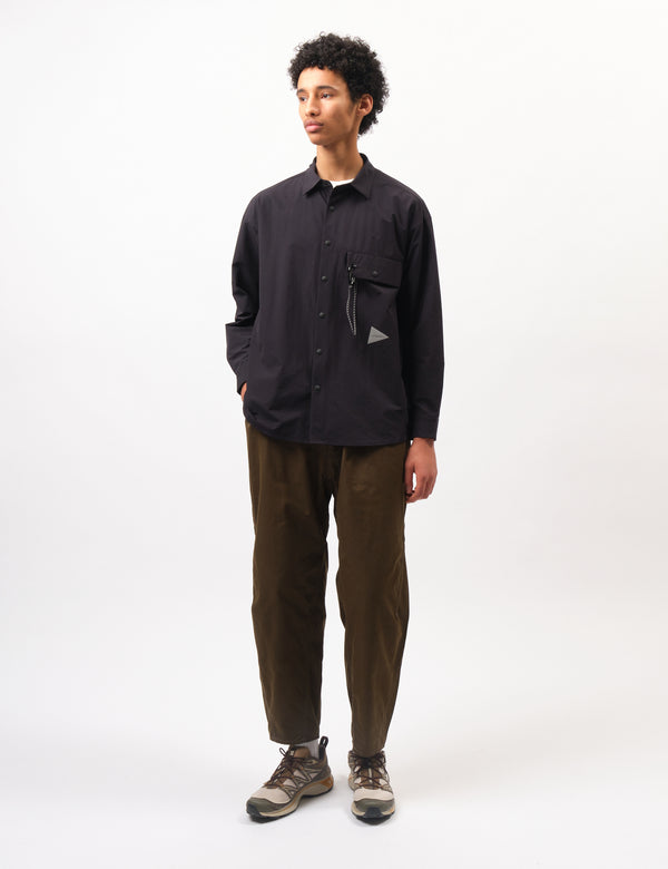 and Wander High Count Cloth Wide Pants - Dark Khaki