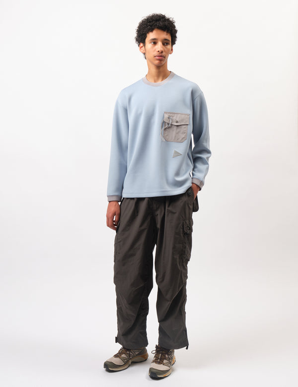 and Wander Airly Warm Pullover - Light Blue