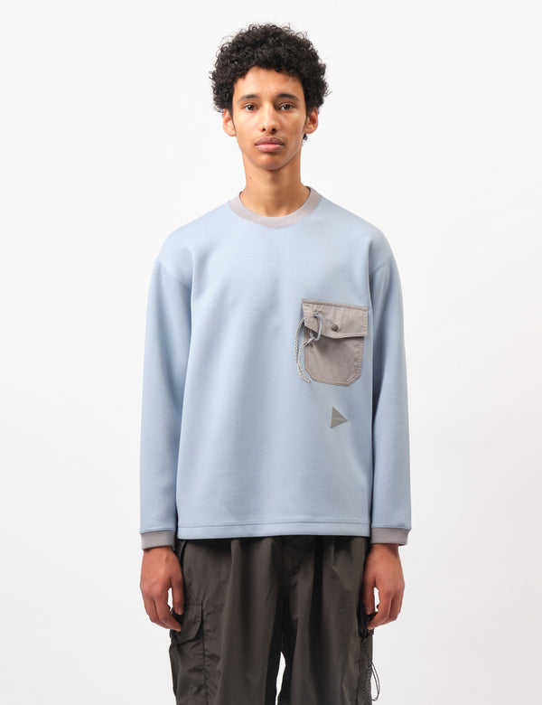 and Wander Airly Warm Pullover - Light Blue