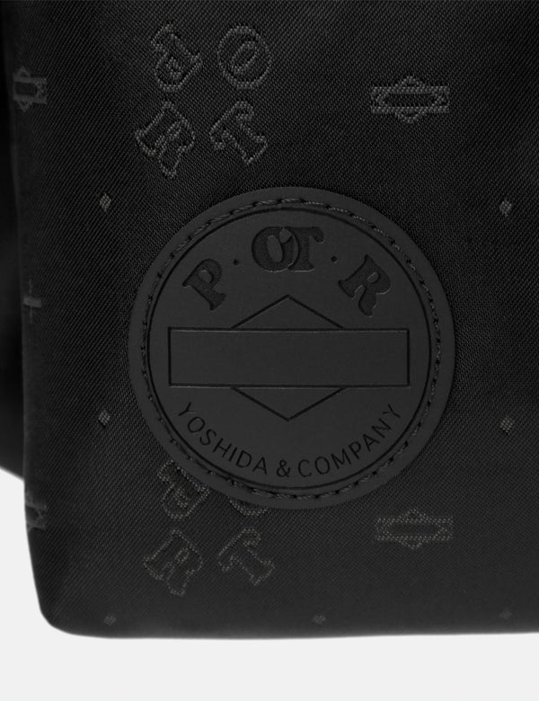 Porter Yoshida & Co Monogram Waist Bag - Black