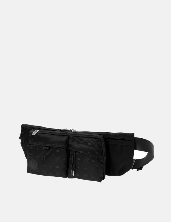 Porter Yoshida & Co Monogram Waist Bag - Black