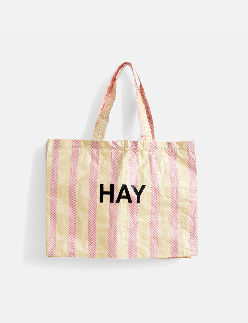 HAY Candy Stripe Shopper (Medium) - Red/Yellow