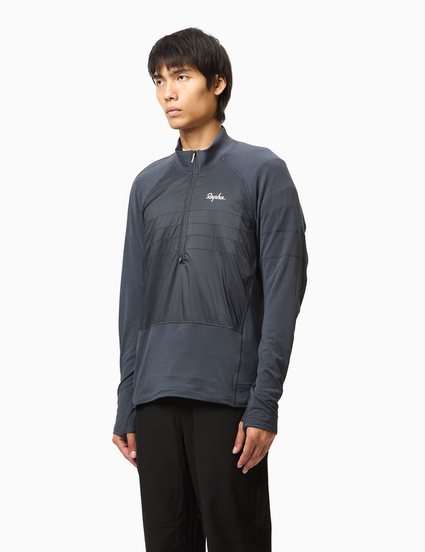 Rapha Men's Explore Zip Neck Pullover - Ink Blue