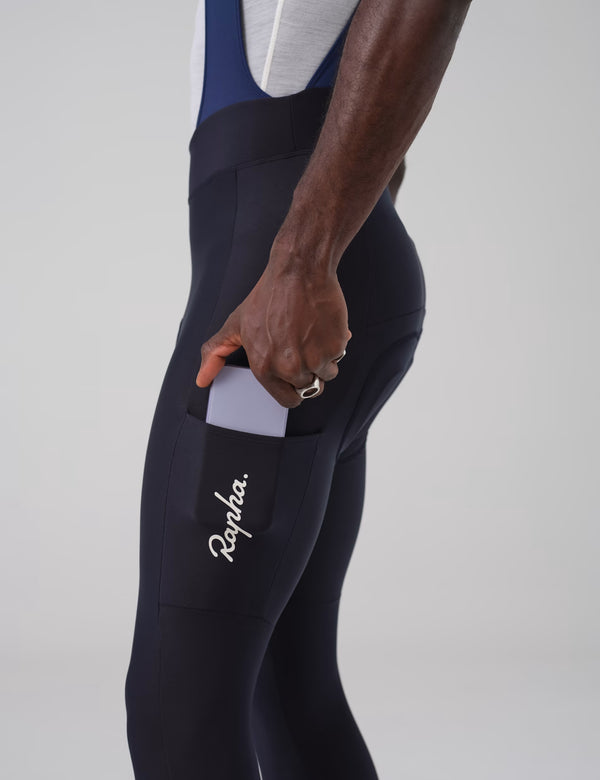 Rapha Men's Core Cargo Winter Tights with Pad - Dark Navy Blue/Navy