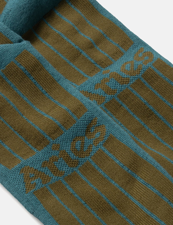 Aries Column Socks - Petrol Green