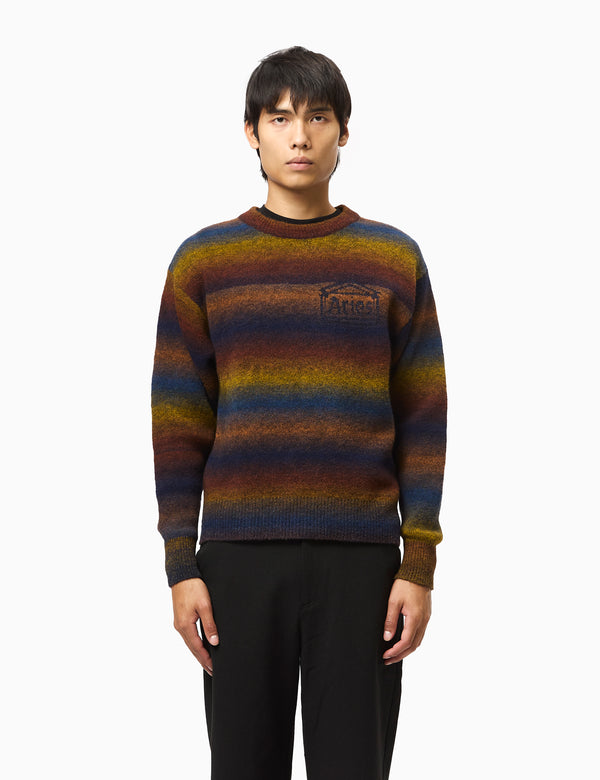 Aries Boucle Space Dye Knit - Blue