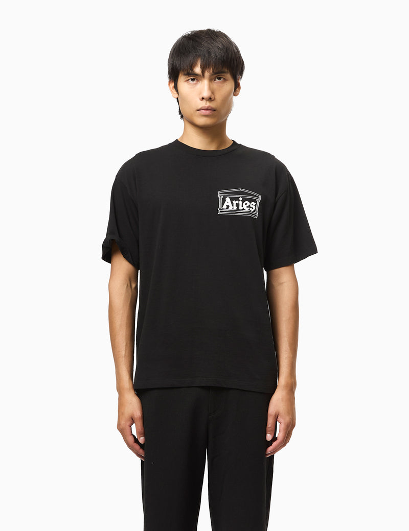 Aries Temple T-Shirt - Black