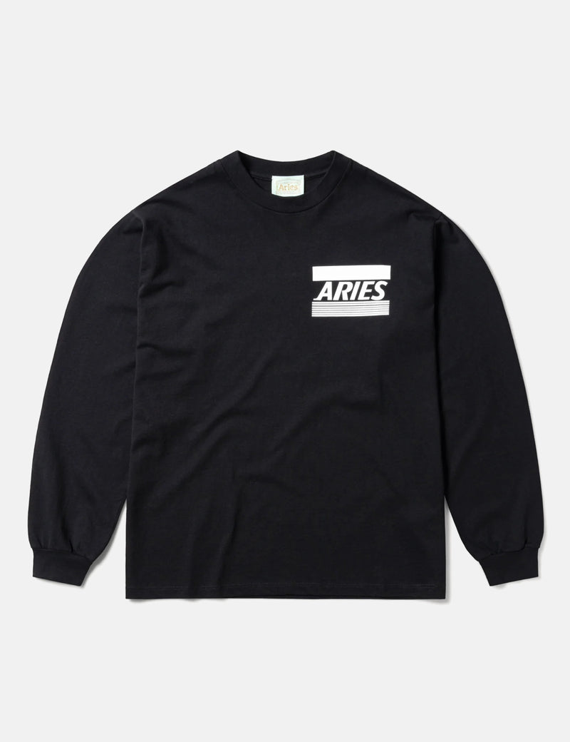 Aries Credit Card Long Sleeve Tee - Black