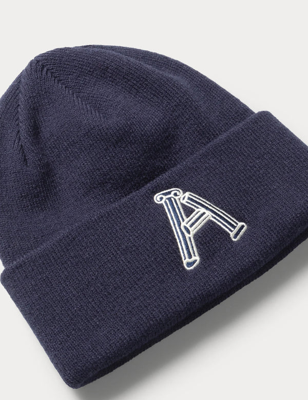 Aries Column Beanie - Navy Blue