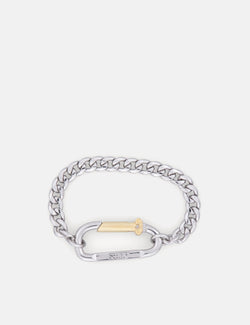 Aries Mini Carabiner Chain Bracelet - Silver