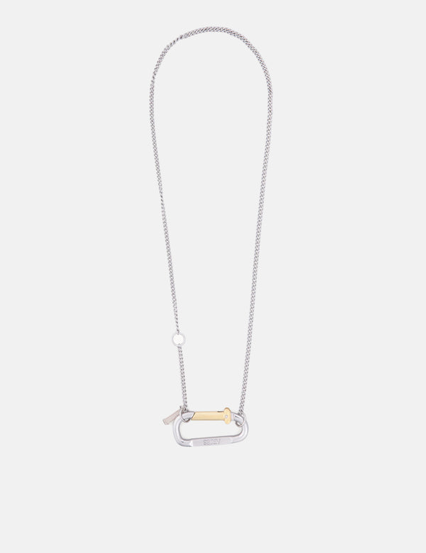 Aries Mini Carabiner Chain Necklace - Silver