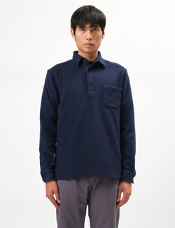 Portuguese Flannel Origem Popover Shirt - Navy Blue