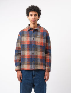 Portuguese Flannel Parker Overshirt - Blue