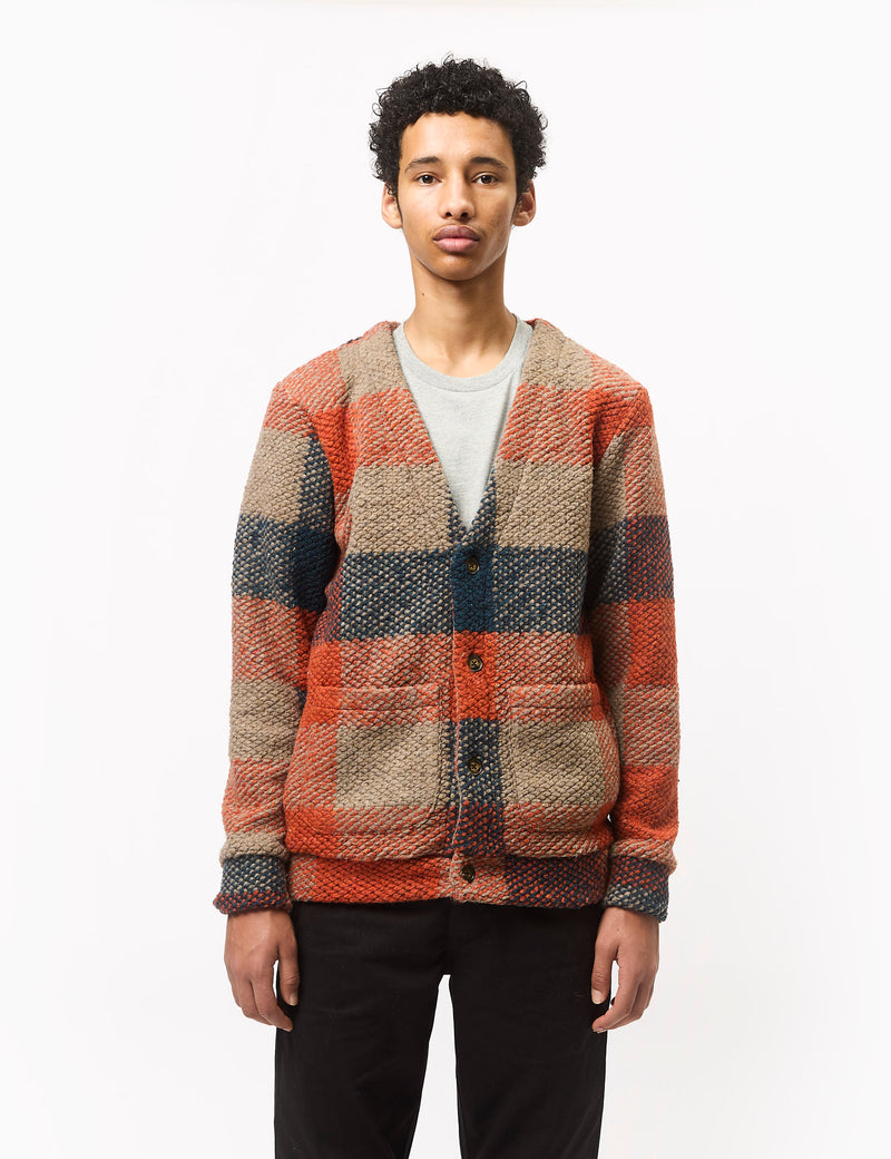 Portuguese Flannel Quintal Cardigan Shirt - Clay