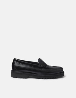 G.H. Bass Weejun 90 Larson Canoe Moc Loafer (Leather) - Black