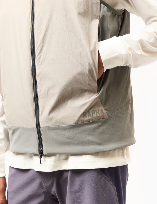 Rapha Explore Insulated Gilet - Sage Grey/Rock Beige