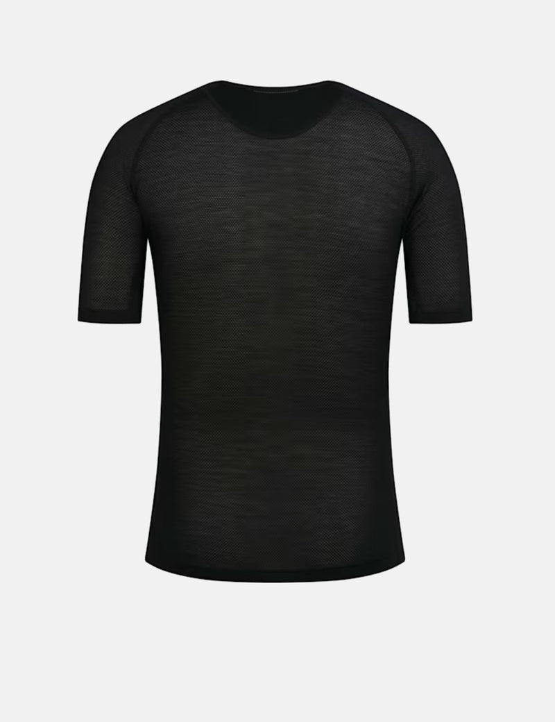 Rapha Merino Wool Lightweight Short Sleeve Base Layer - Black