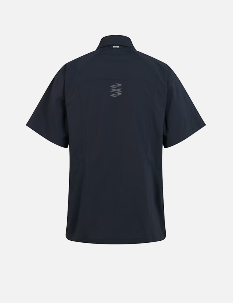 Rapha Men's Explore Short Sleeve Shirt - Vulcan/Asphalt Grey