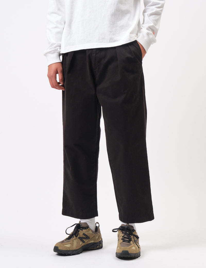 Bhode Two Pleat Pant - Black