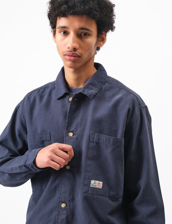 Bhode Hunting Overshirt Twill - Night Sky Blue