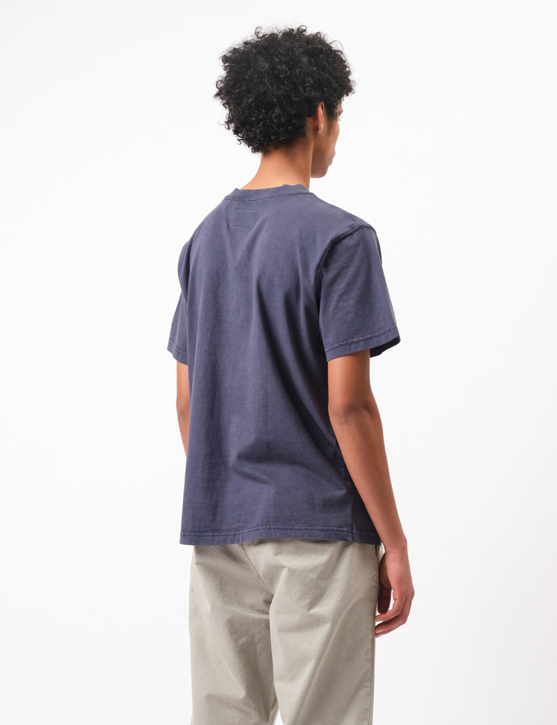 Bhode Pigment Washed Tee - Crown Blue