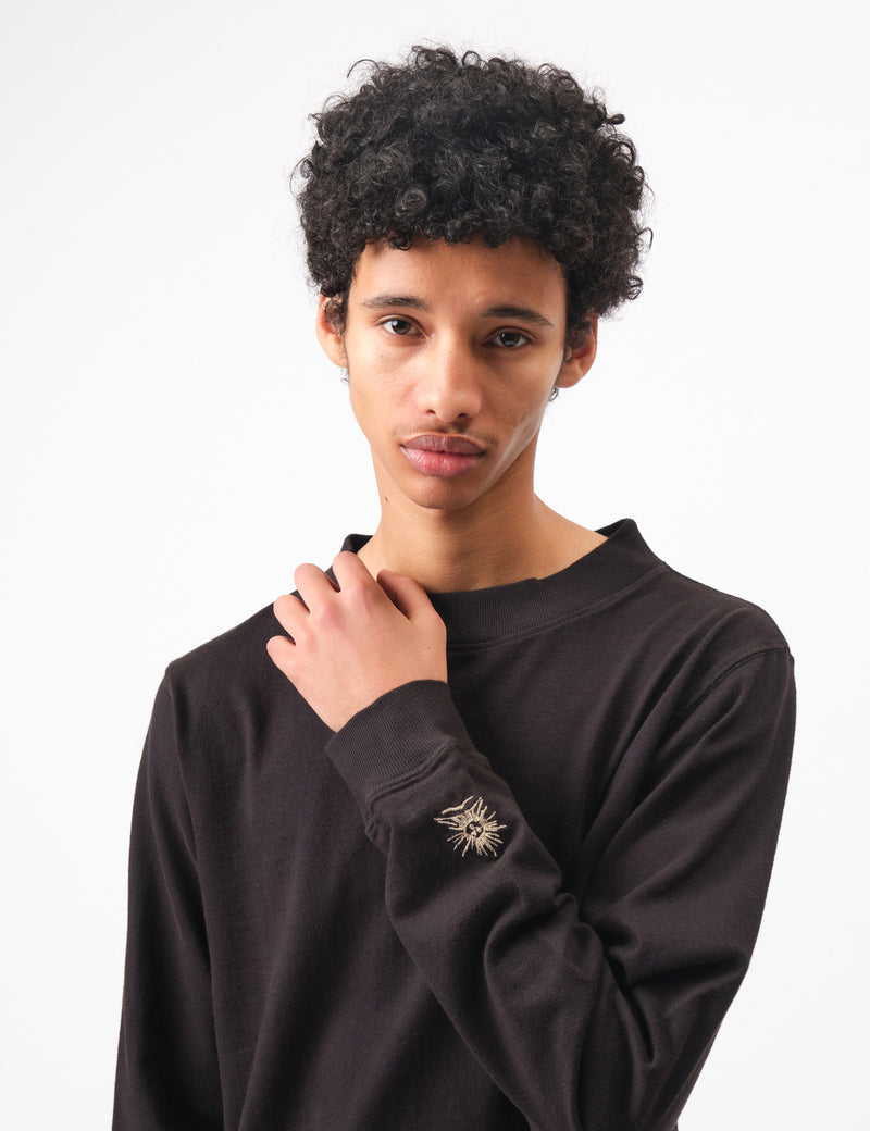 Bhode Turtle Neck Long Sleeve Jersey 300gsm - Black