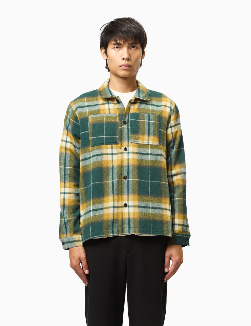 Bhode Overshirt (Plaid) - Green