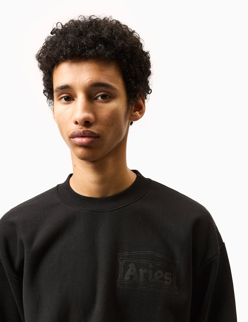 Aries Premium Temple Sweatshirt - Black