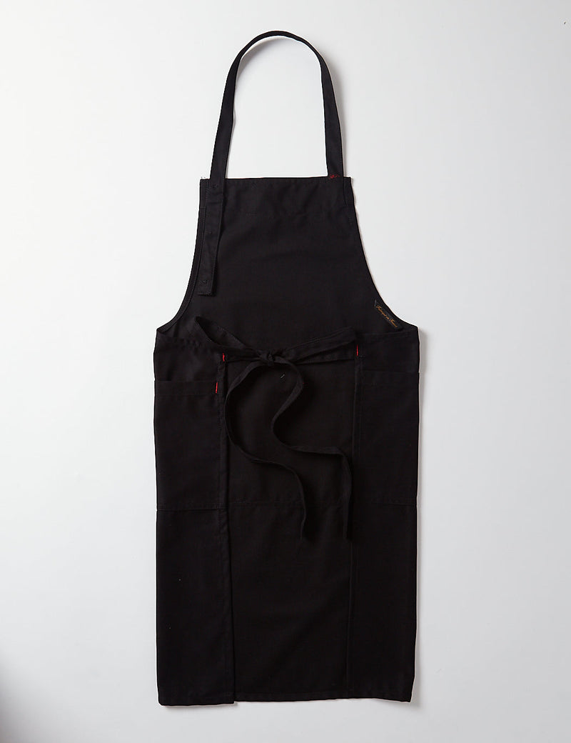 Le Laboureur Cotton Apron - Black