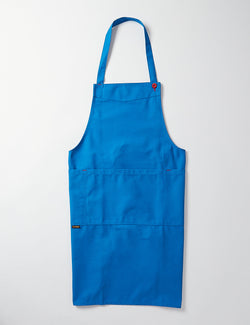 Le Laboureur Cotton Apron - Bright Blue