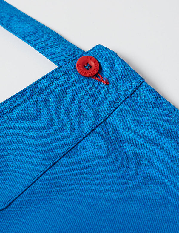 Le Laboureur Cotton Apron - Bright Blue