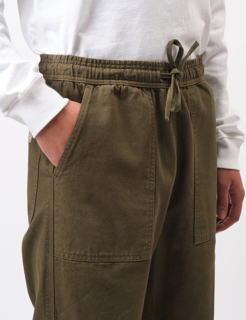 Bhode Fatigue Pant Canvas - Burnt Olive Green