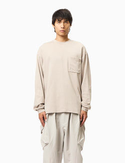 GOOPiMADE G_model-01 3D Long Sleeve Pocket T-Shirt - Beige