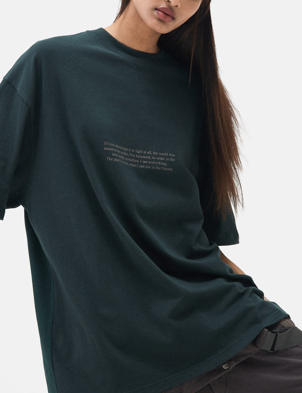 GOOPiMADE "K501-RT" New Order Graphic T-Shirt - Dark Green