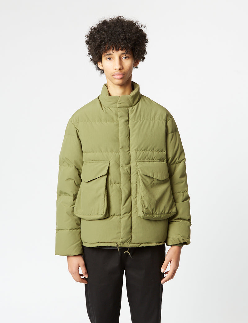 Snow Peak Recycled Down Jacket - Olive Green