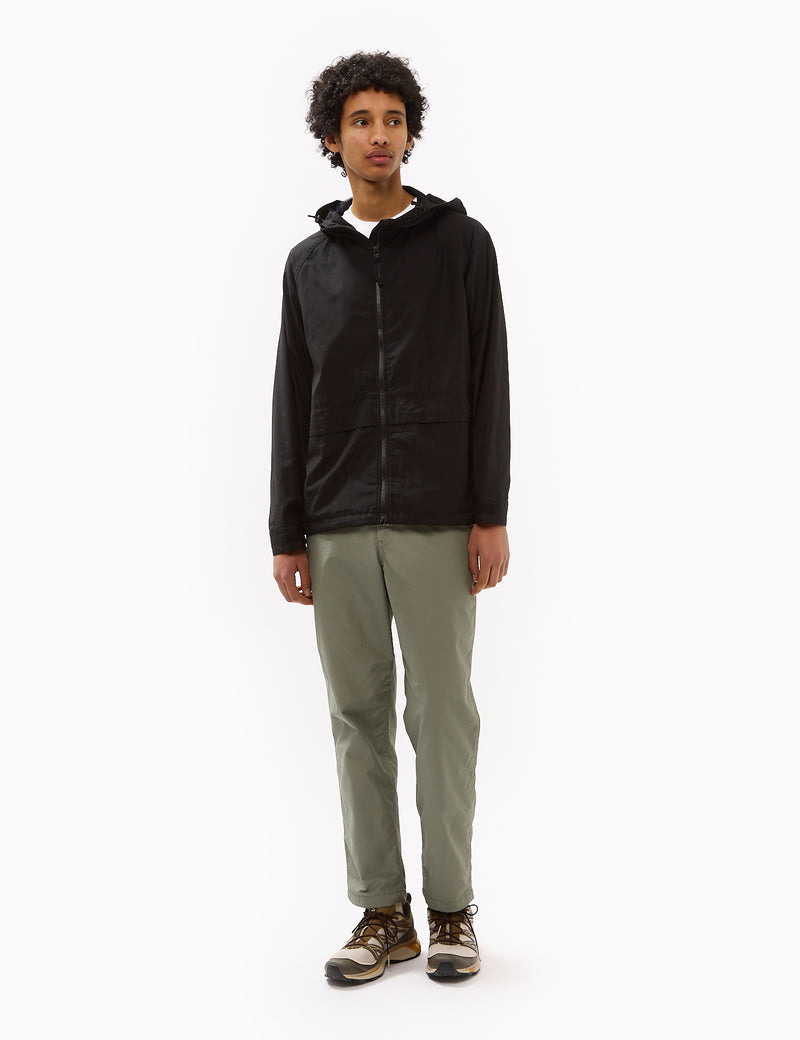 Snow Peak Light Mountain Cloth Zip Up Parka - Black