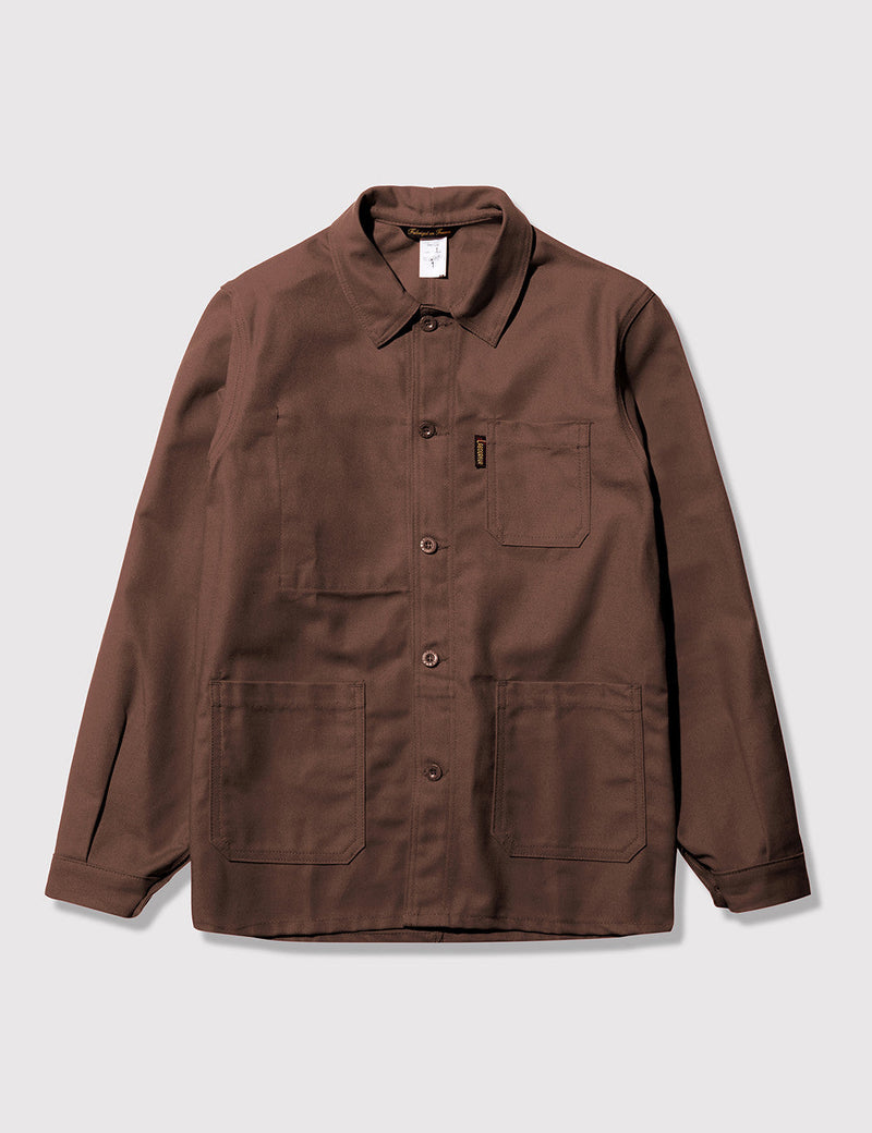 Le Laboureur Cotton WorkJacket - Brown