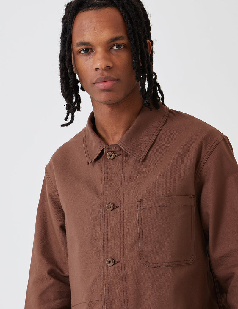 Le Laboureur Cotton Work Jacket - Brown