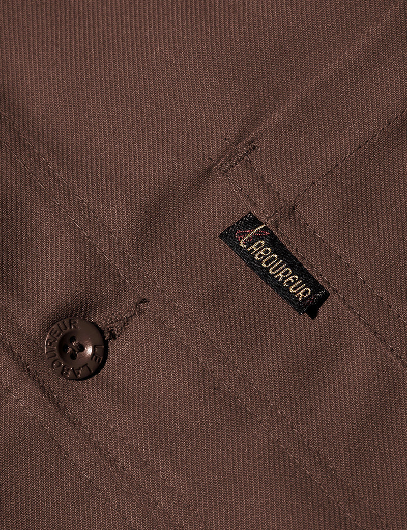 Le Laboureur Cotton WorkJacket - Brown