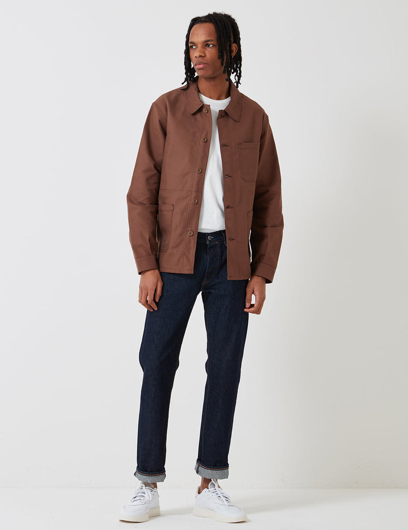 Le Laboureur Cotton Work Jacket - Brown