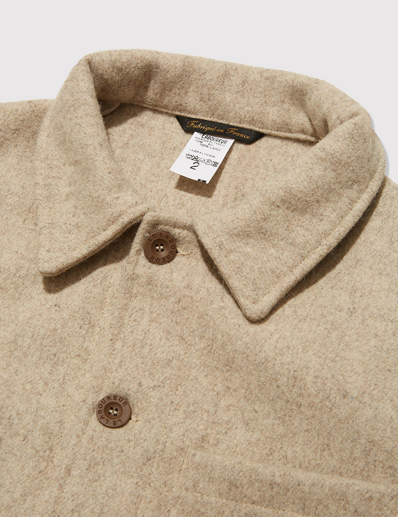 Le Laboureur Burel Wool Work Jacket - Beige