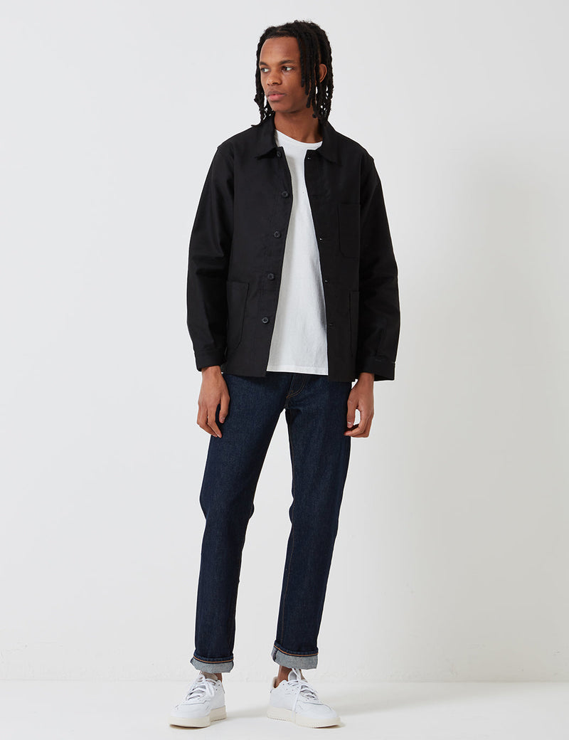 Le Laboureur Moleskin Work Jacket - Black