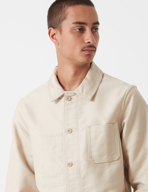 Le Laboureur Moleskin Work Jacket - Ecru